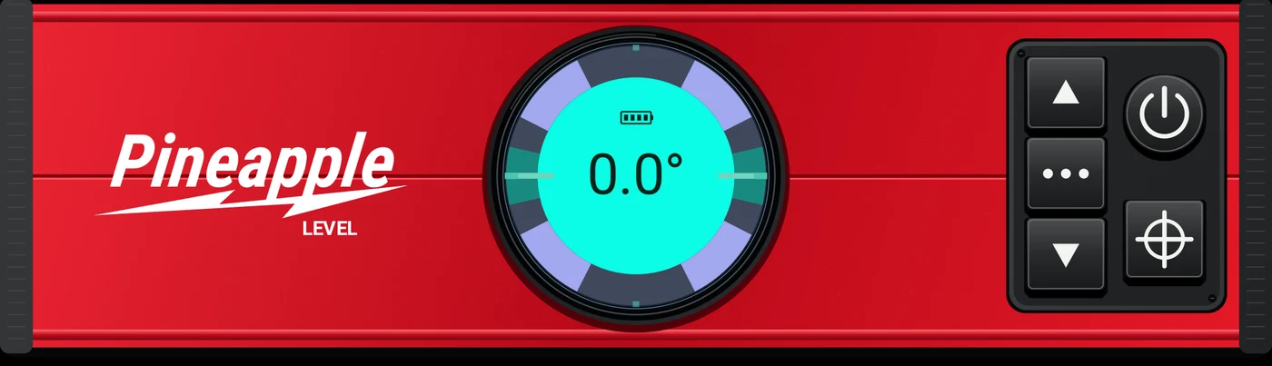 Pineapple Level red digital instrument